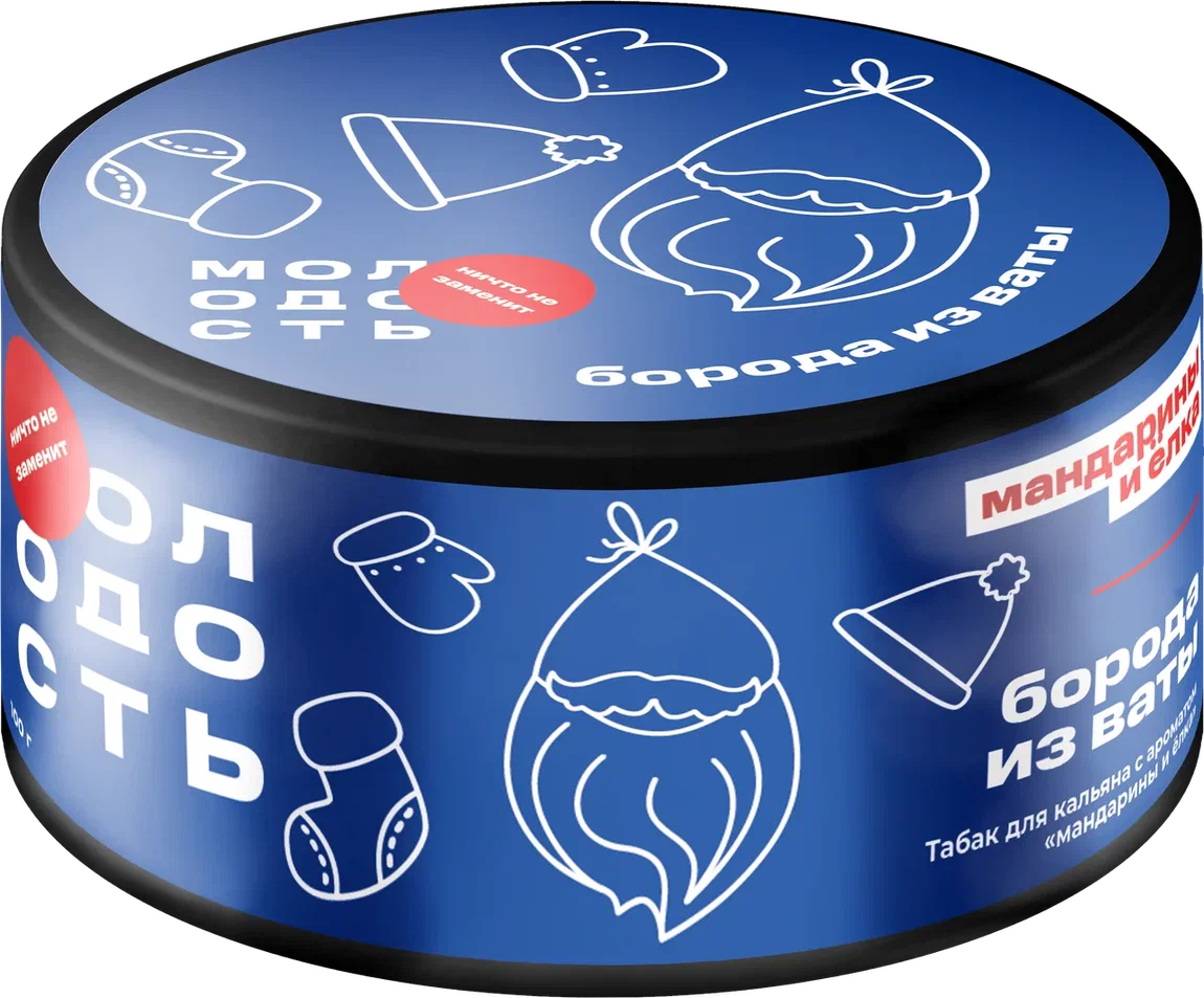 картинка Табак Молодость - Борода из Ваты (Елки Мандарин) 100 гр. от магазина BigSmoke