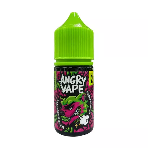 картинка Angry Vape Strong Sour 30 мл. 20 мг. - Расомаха Маха (Малиновый Джем) от магазина BigSmoke