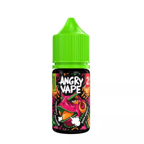 картинка Angry Vape Strong Sour 30 мл. 20 мг. - Жаба Анжела (Грейпфрут с Малиной) от магазина BigSmoke