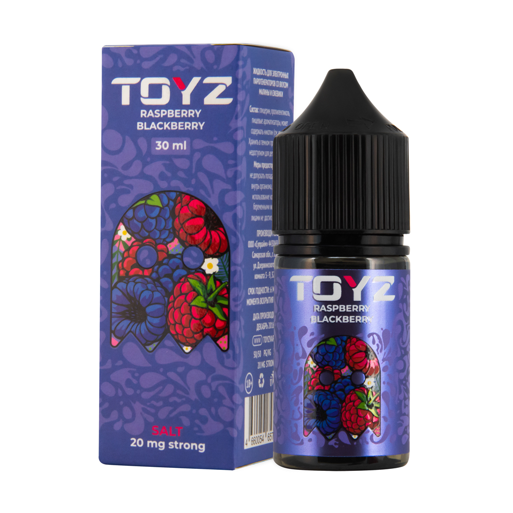 картинка Жидкость Toyz Raspberry-blackberry mix 20 Strong мг/мл 30 мл от магазина BigSmoke