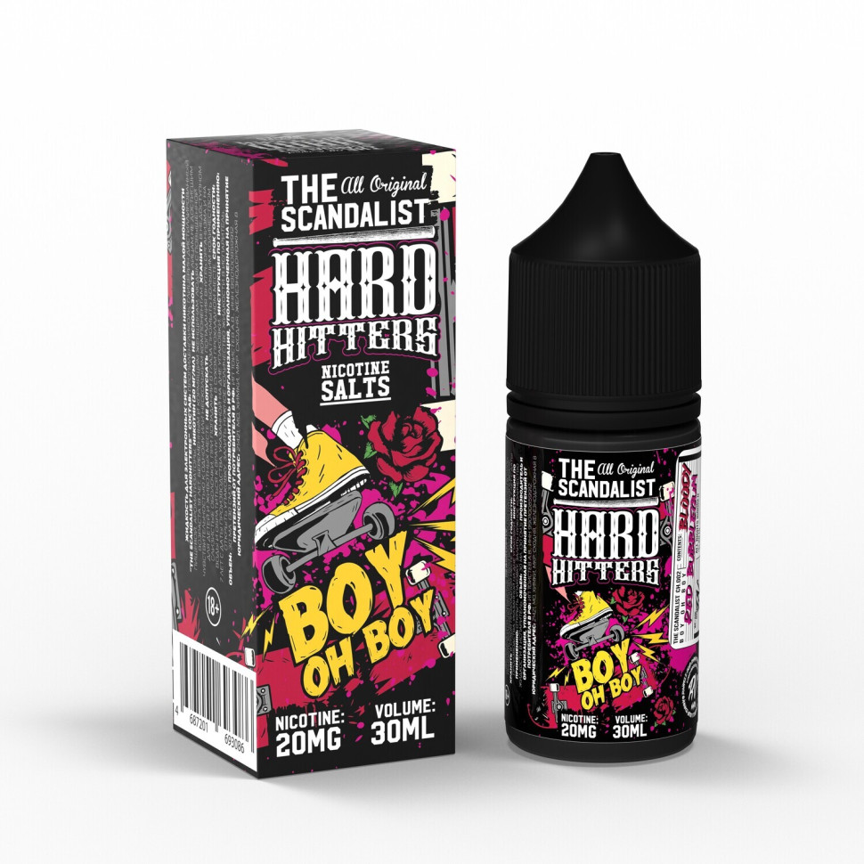 картинка The Scandalist Hardhitters 30 мл 20 Salt - Boy oh Boy от магазина BigSmoke