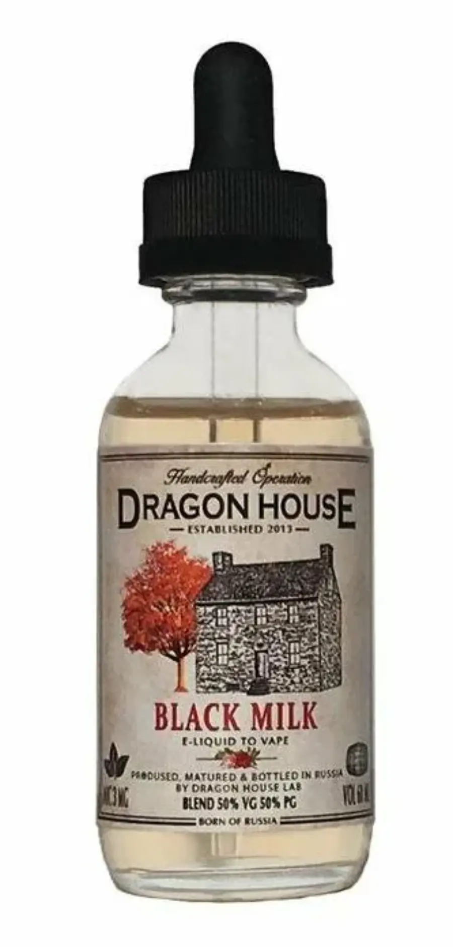 картинка Жидкость Dragon House 6 мг. - Black milk от магазина BigSmoke