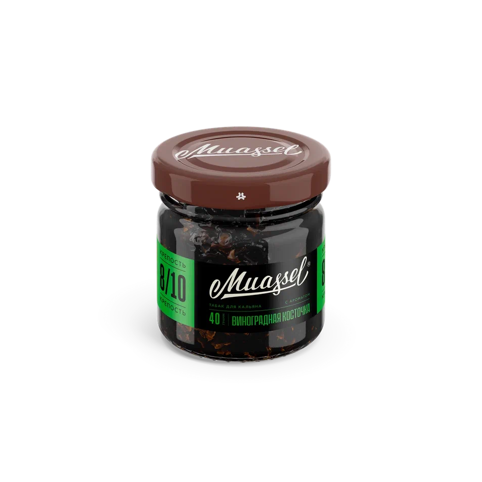 картинка Табак Muassel 8/10 - Виноградная Косточка 40гр. от магазина BigSmoke