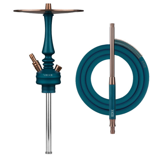 картинка Кальян Hoob - Mars Mini PRO (Marine blue/Space Grey) Колба Hoob Prima Pro от магазина BigSmoke