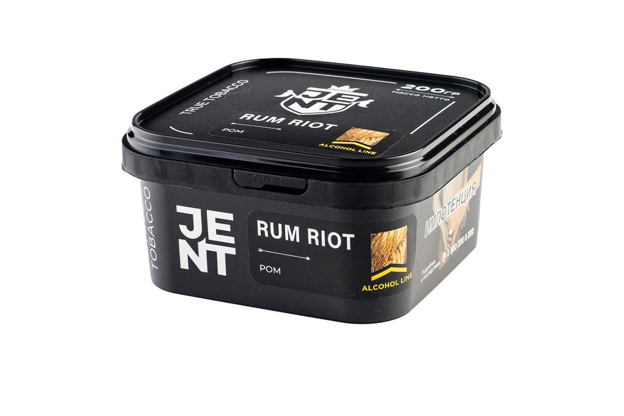 картинка Табак Jent - Rum Riot (Ром) 200 гр. от магазина BigSmoke