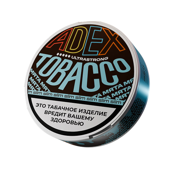 картинка Табак Жевательный ADEX Ultrastrong Slim - Мята 9 гр. от магазина BigSmoke