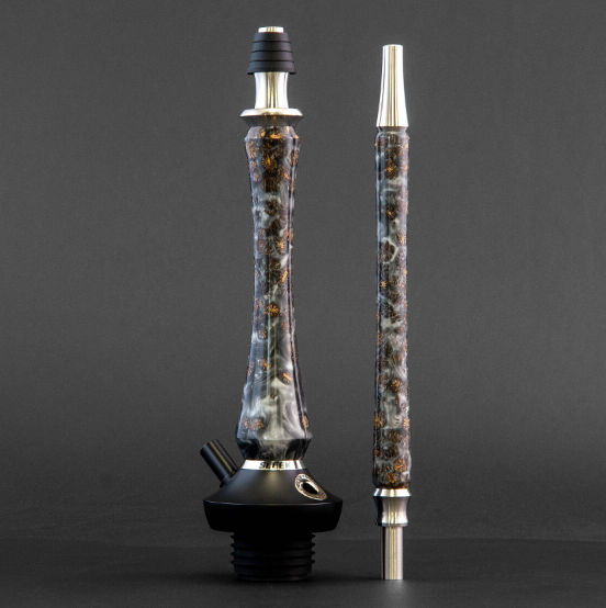картинка Кальян Union Hookah - Sleek Акрил с Шишками (Серый) от магазина BigSmoke