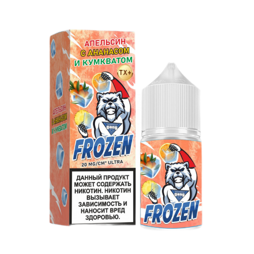 картинка Жидкость GANG FROZEN 30ml 2% Ultra Hard - Апельсин с Ананасом и Кумкватом от магазина BigSmoke