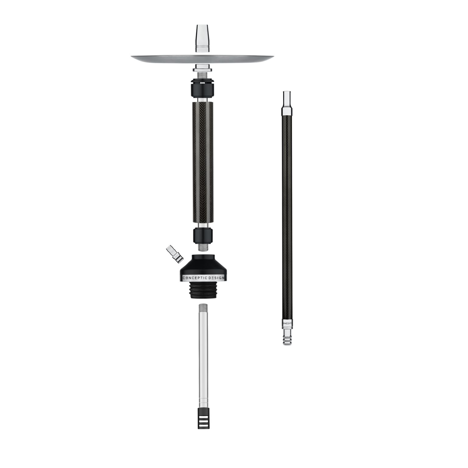 картинка Кальян Conceptic Design - Carbon Black от магазина BigSmoke