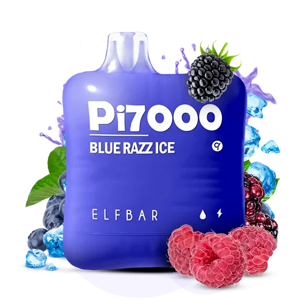 картинка Elf Bar PI 7000 - Blue Razz Ice от магазина BigSmoke