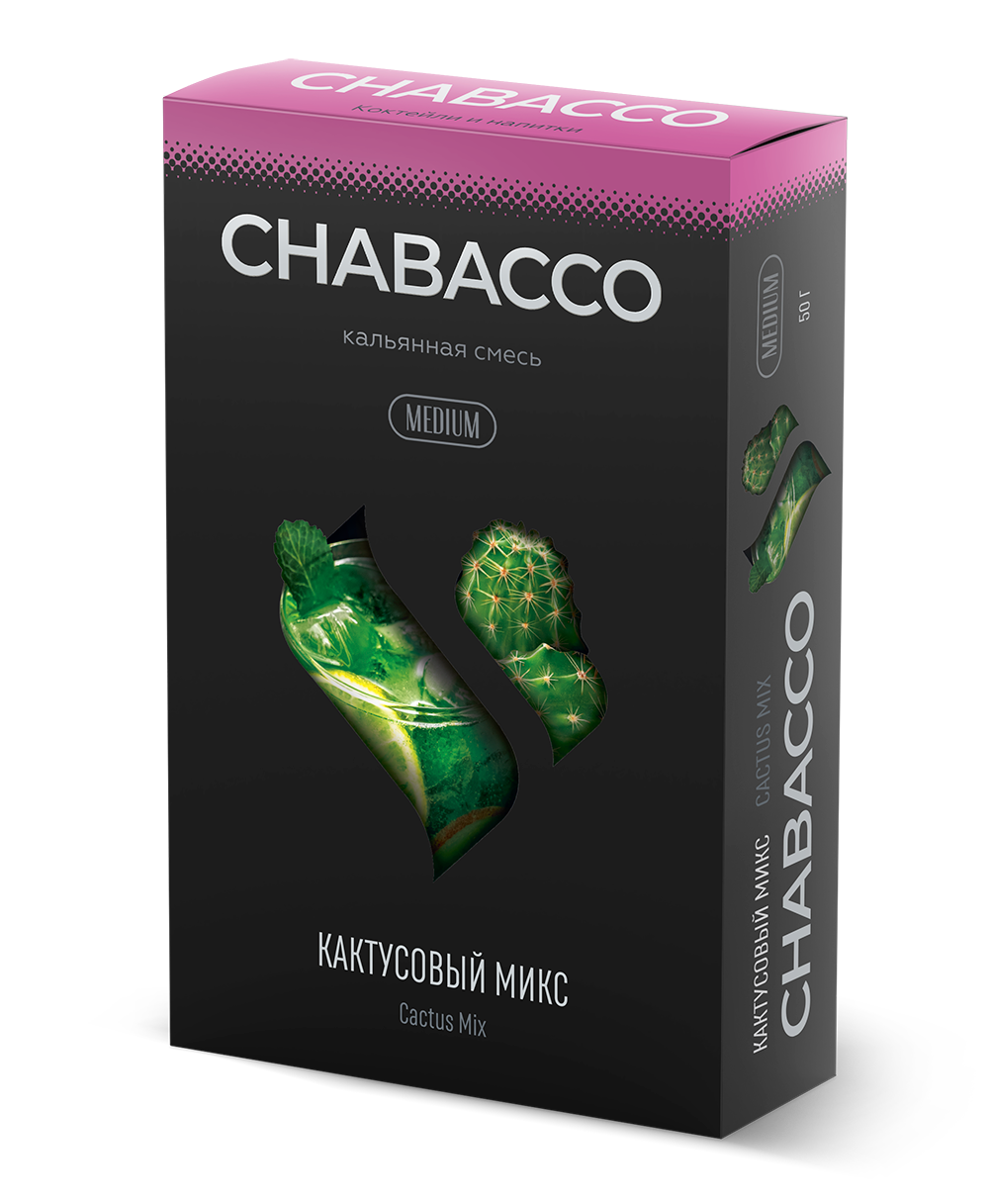 картинка Chabacco Medium – Cactus Mix 50 гр. от магазина BigSmoke