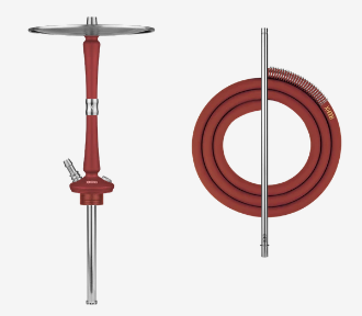 картинка Кальян Hoob - Go Wine red/Stainless Steel от магазина BigSmoke