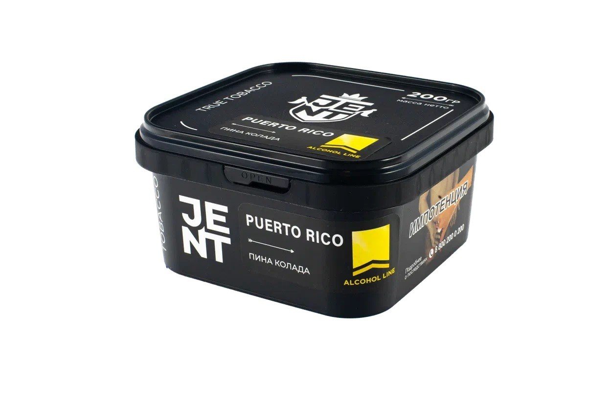 картинка Табак Jent - Puerto Rico (Пина Колада) 200 гр. от магазина BigSmoke
