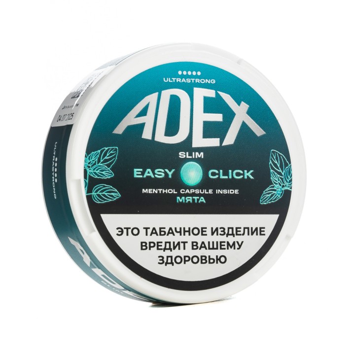 картинка Табак Жевательный ADEX Click Slim - Мята Ментол 9 гр. от магазина BigSmoke