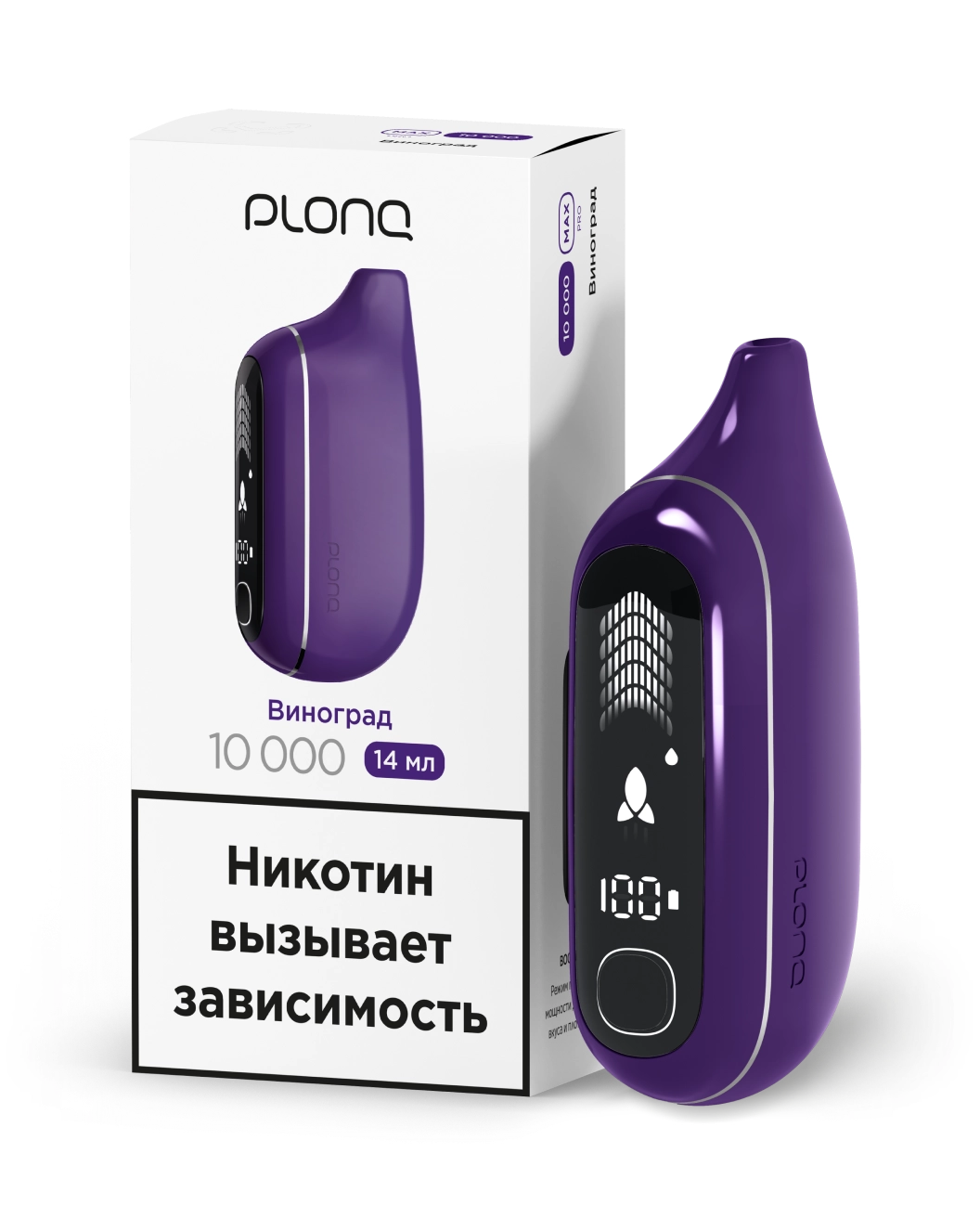 картинка PLONQ Max Pro 10000 - Виноград от магазина BigSmoke