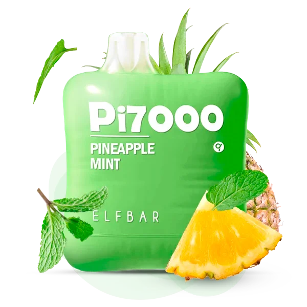 картинка Elf Bar PI 7000 - Pineapple Mint от магазина BigSmoke