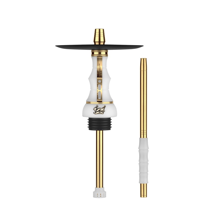 картинка Кальян Alpha Hookah - Beat White (Gold) от магазина BigSmoke