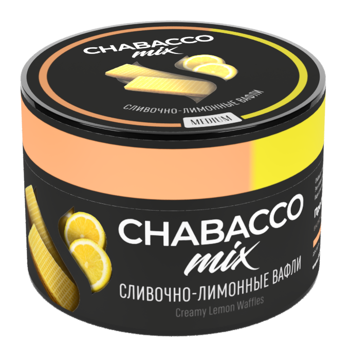 картинка Chabacco Mix Medium – Creamy Lemon Waffles 50 гр. от магазина BigSmoke