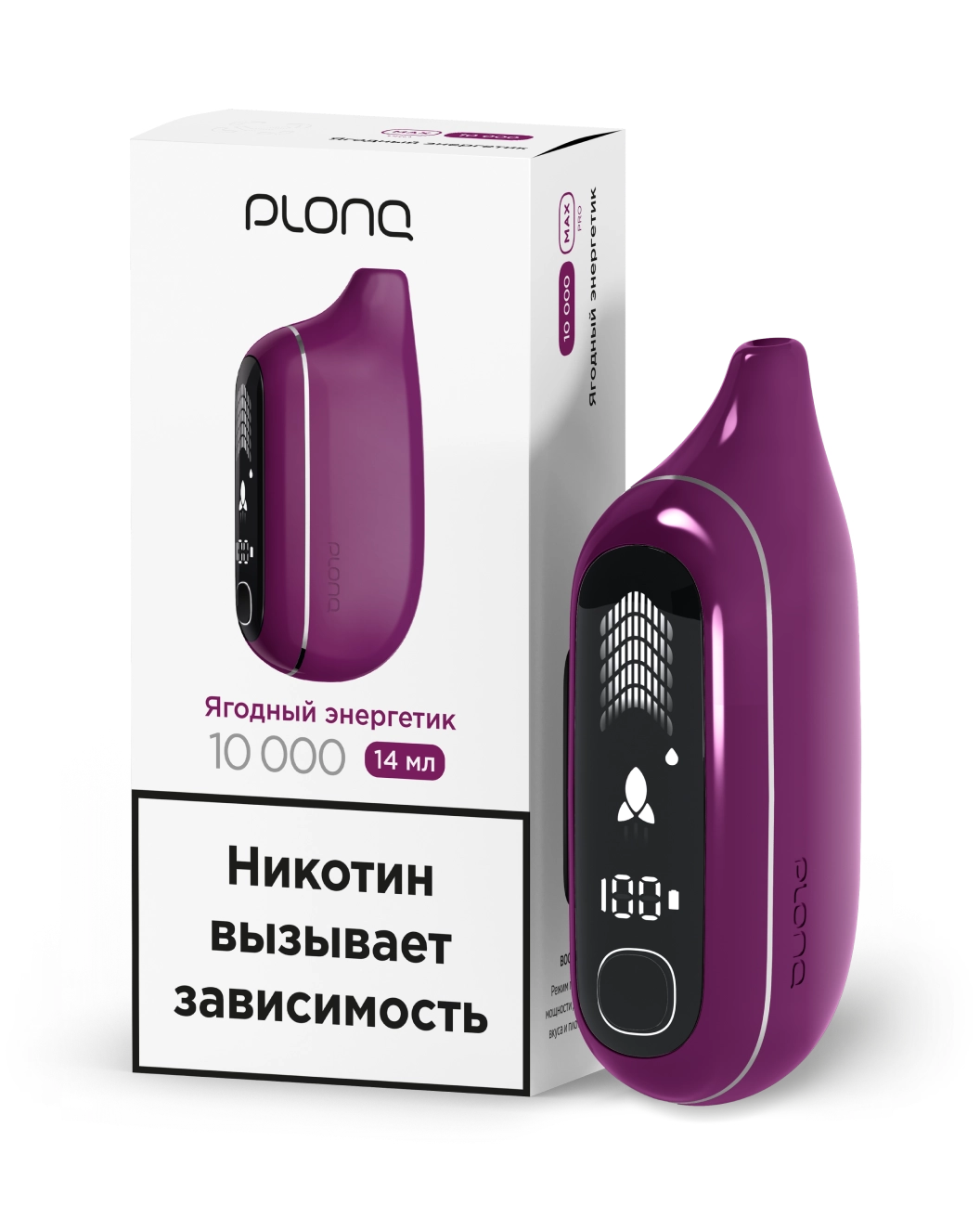 картинка PLONQ Max Pro 10000 - Ягодный Энергетик от магазина BigSmoke