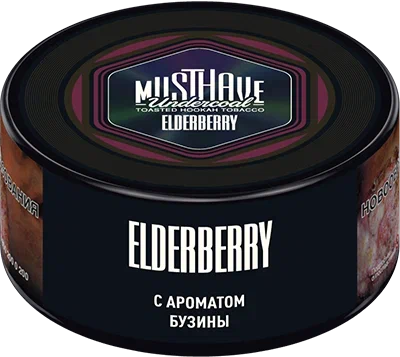 картинка Табак Must Have - С Ароматом Бузины (Elderberry) 125 гр. от магазина BigSmoke