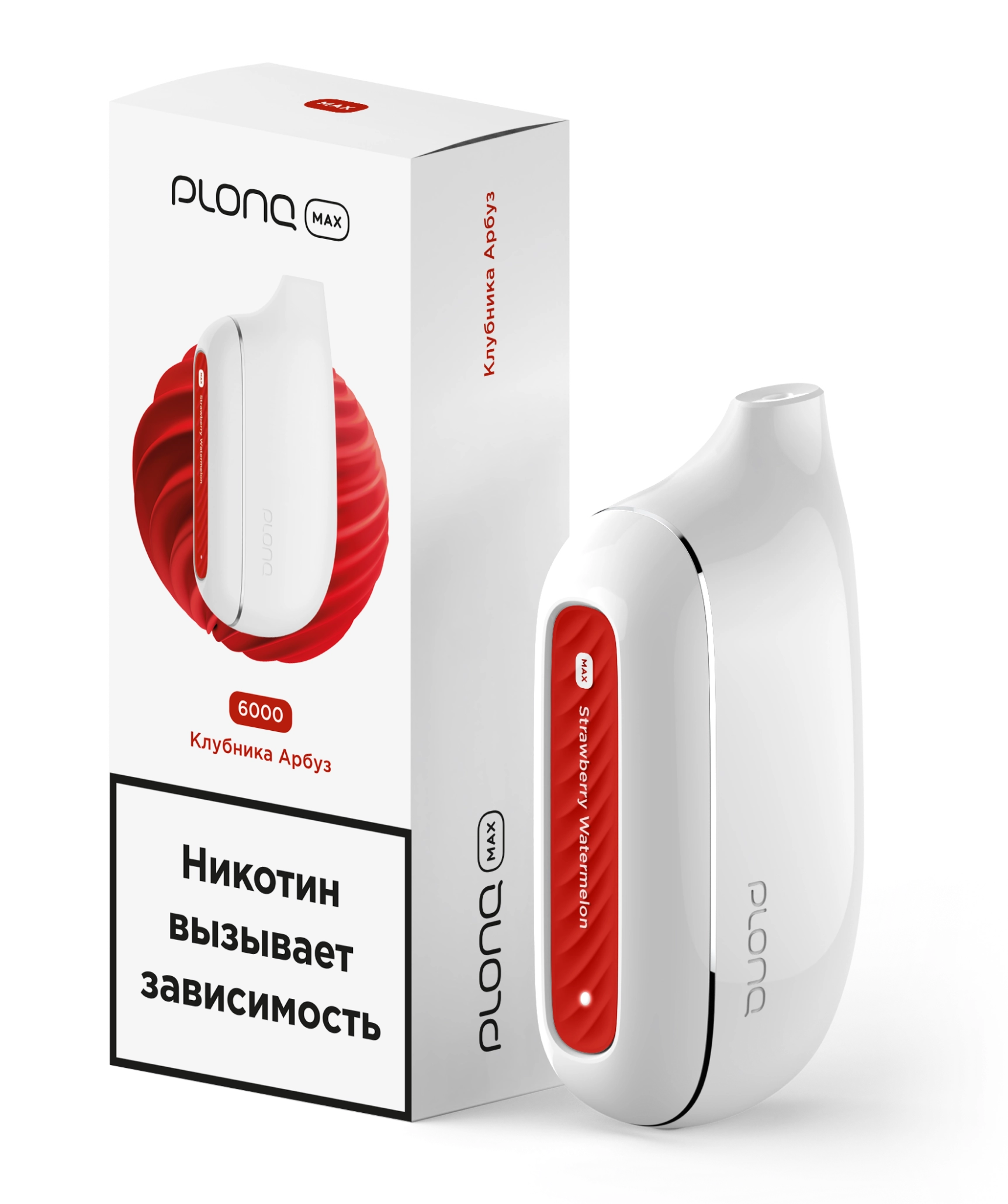 картинка Plonq MAX 6000 - Клубника Арбуз от магазина BigSmoke