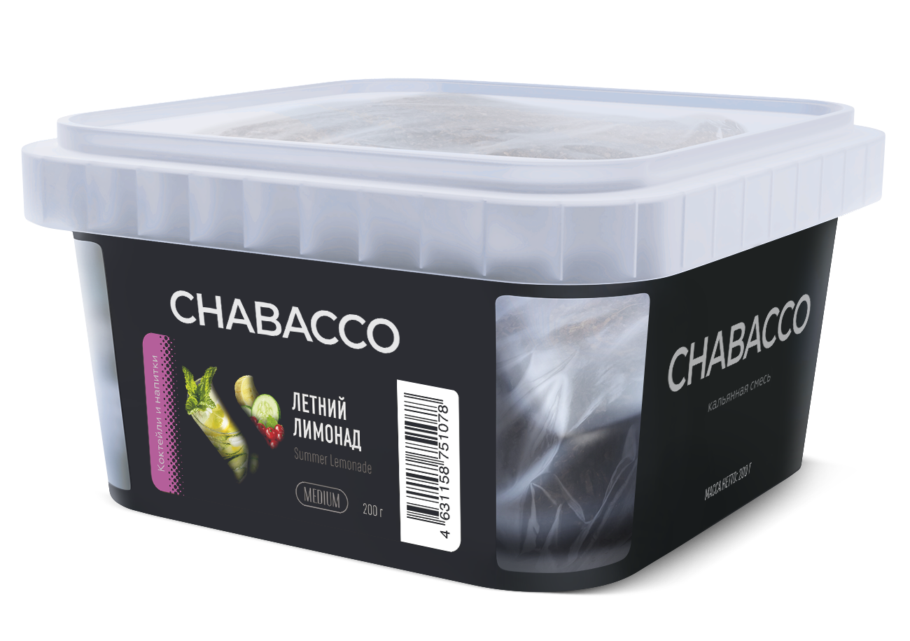 картинка Chabacco Mix Medium - Summer Lemonade 200 гр. от магазина BigSmoke