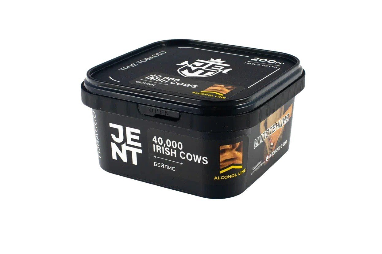 картинка Табак Jent - 40.000 Irish Cows (Бейлис) 200 гр. от магазина BigSmoke
