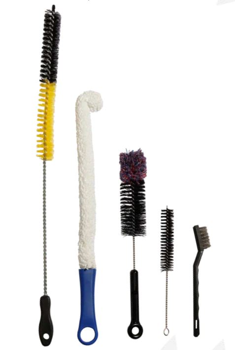 картинка Комлект Ершиков для чистки кальяна 4шт + щетка для калауда (Комплект PRO) от магазина BigSmoke