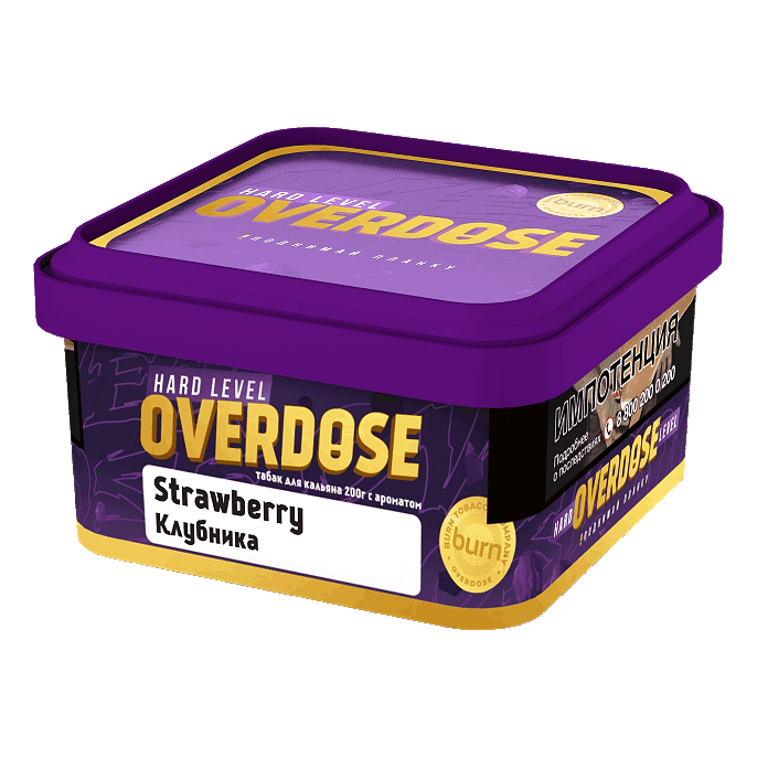 картинка Табак Overdose - Strawberry 200 гр. от магазина BigSmoke