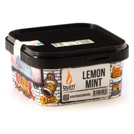 картинка Табак Burn – Lemon mint 200 гр. от магазина BigSmoke