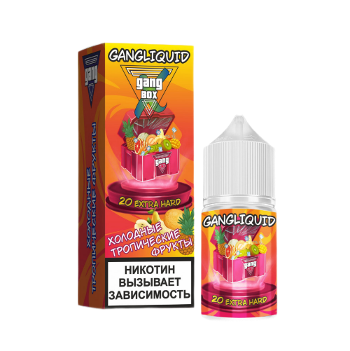 картинка Жидкость GANG XBOX 30ml 2%  - Холодные Тропические фрукты от магазина BigSmoke