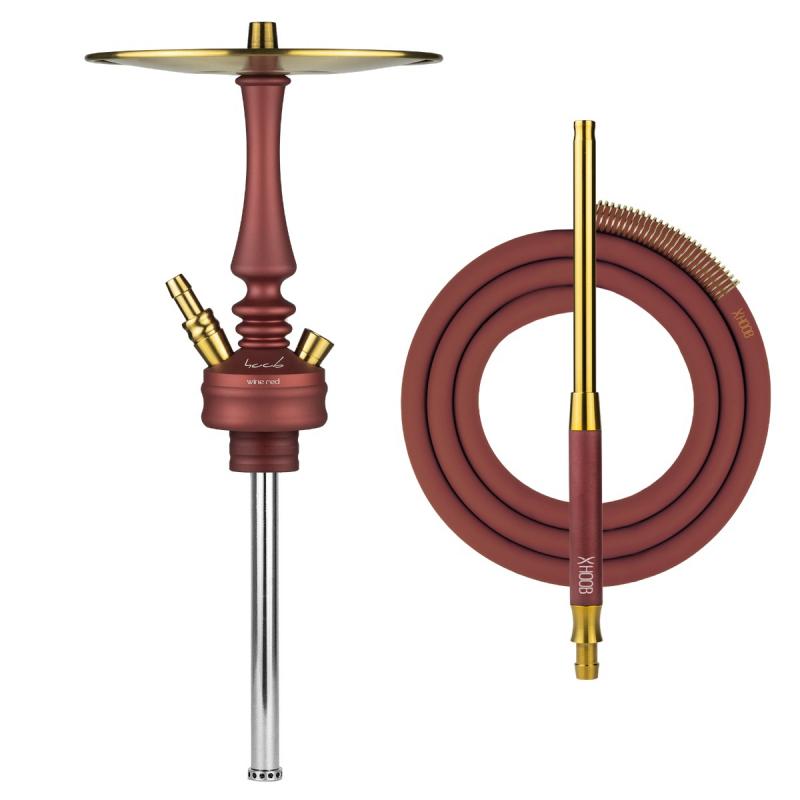 картинка Кальян Hoob - Mars Mini PRO (Red wine/Bronze) от магазина BigSmoke