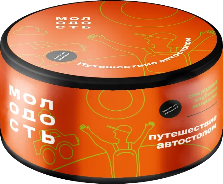 картинка Табак Молодость - Путешествие Автостопом (Смородина Клубника Мандарин) 100 гр. от магазина BigSmoke