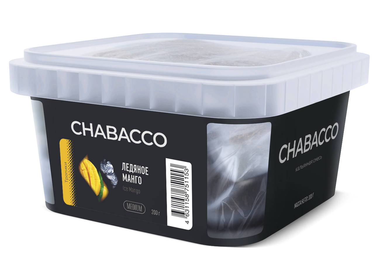 картинка Chabacco Medium - Ice Mango 200 гр. от магазина BigSmoke