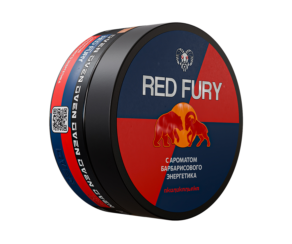 картинка Табак Oven - Red Fury (Барбарисовый Энергетик) 100 гр. от магазина BigSmoke