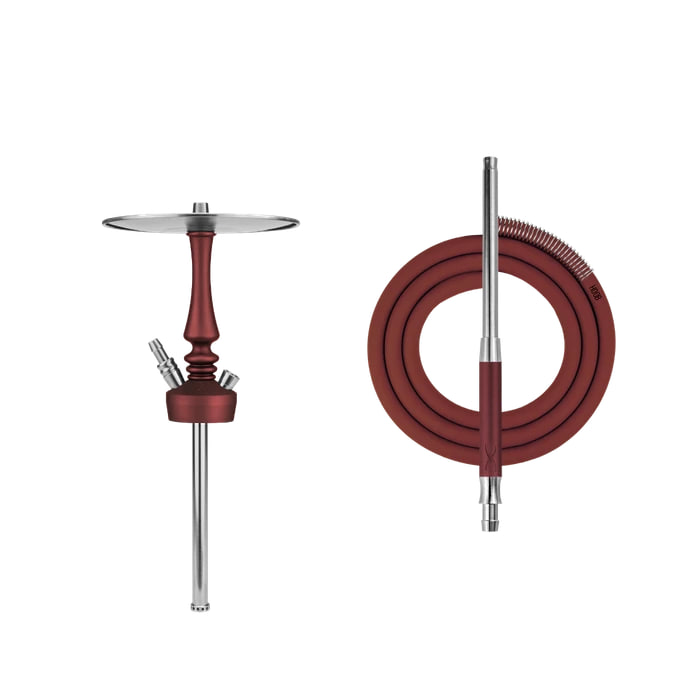 картинка Кальян Hoob - Mars Mini PRO (Red Wine/Space Grey) Колба Hoob Prima Pro от магазина BigSmoke