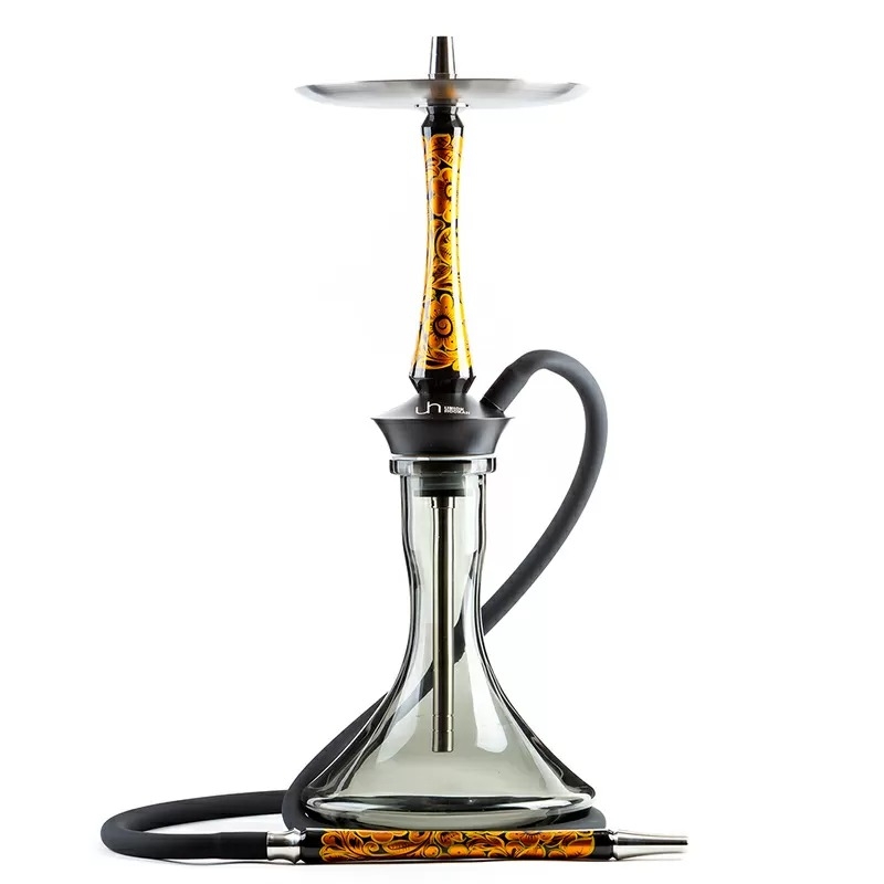 картинка Кальян Union Hookah - Sleek Хохлома Черный от магазина BigSmoke