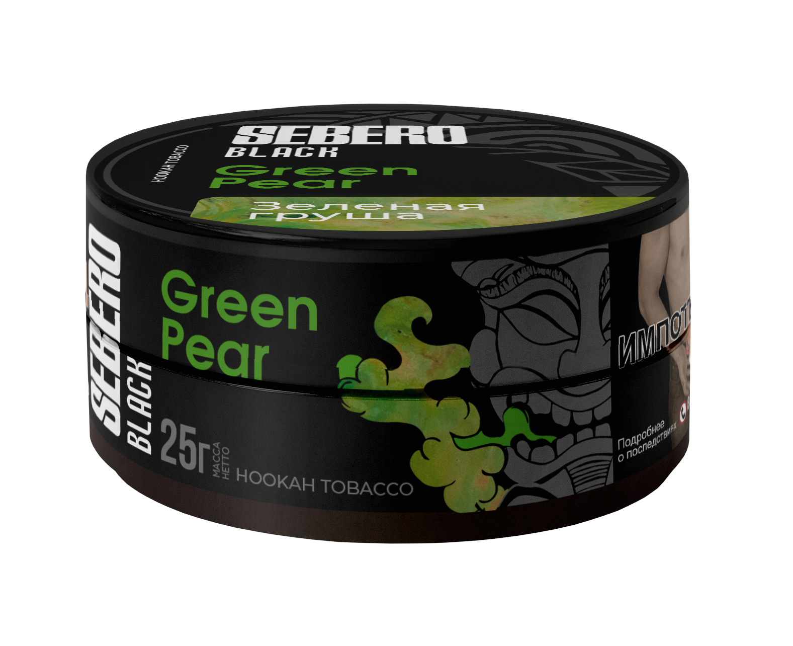 картинка Табак Sebero Black - Зеленая груша (Green Pear) 25 гр. от магазина BigSmoke