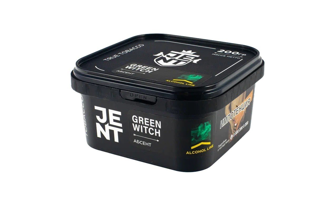 картинка Табак Jent - Green Witch (Абсент) 200 гр. от магазина BigSmoke