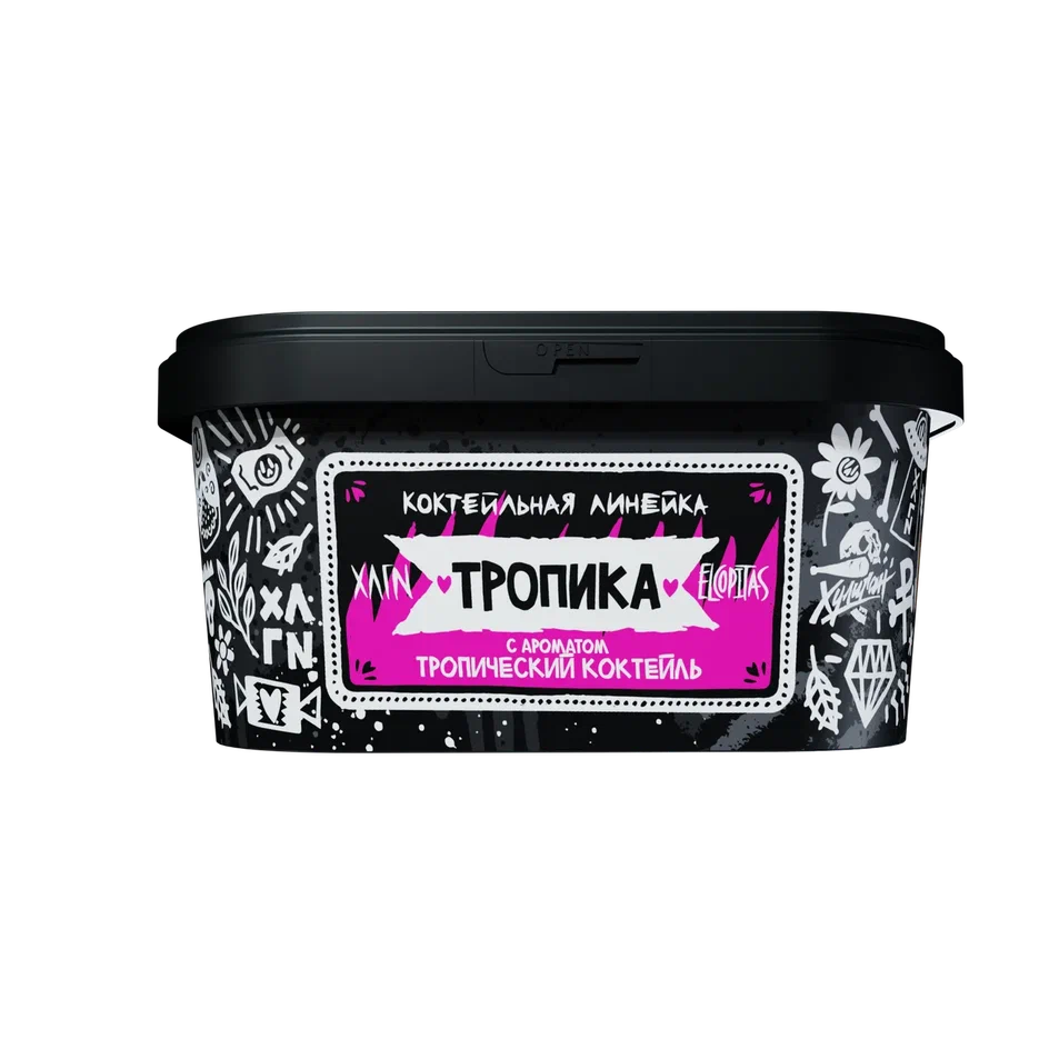картинка Табак Хулиган - Тропика (Тропический Коктейль) 200 гр. от магазина BigSmoke