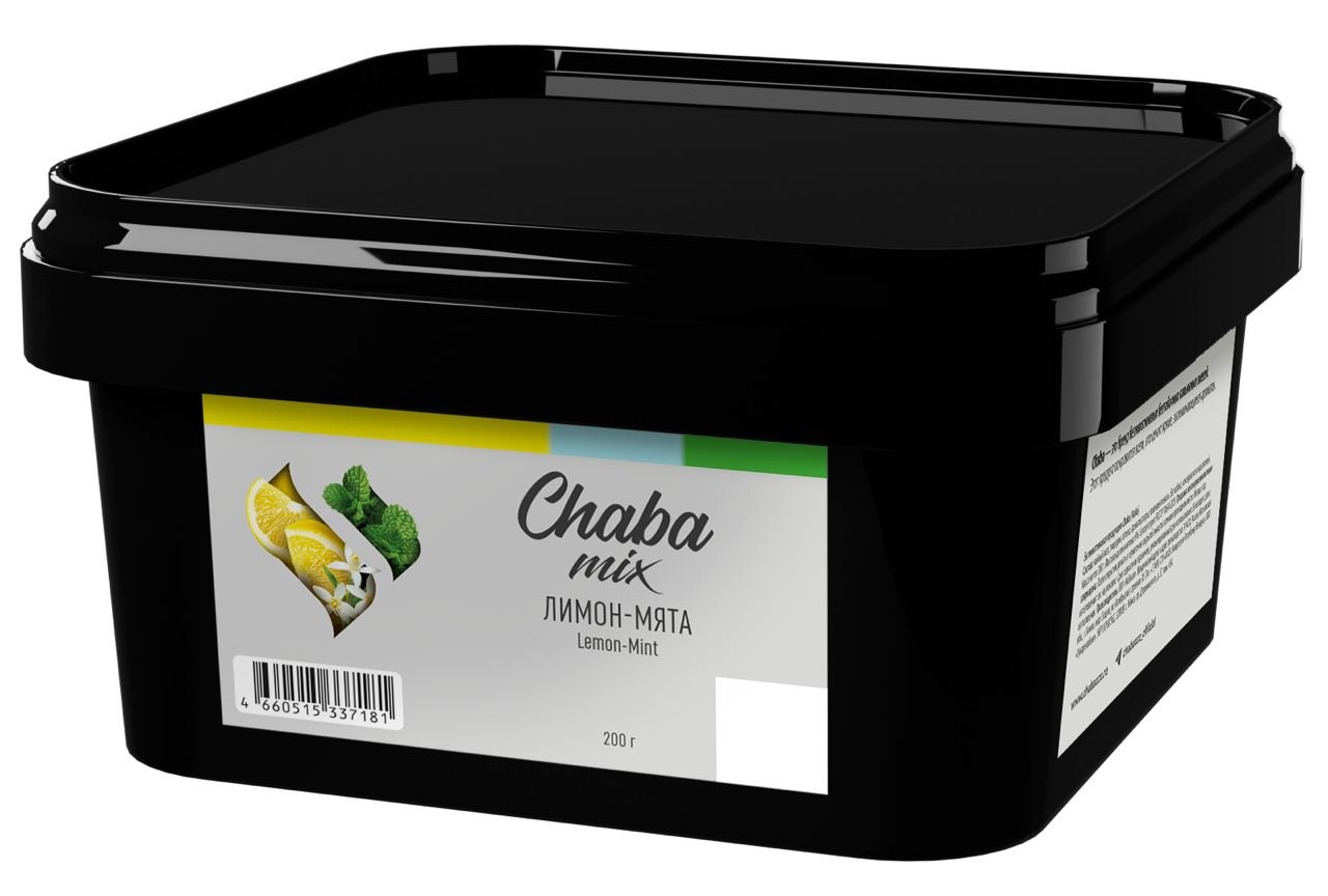 картинка Chaba Mix - Лимон Мята (Lemon Mint) Nicotine Free 200 гр. от магазина BigSmoke