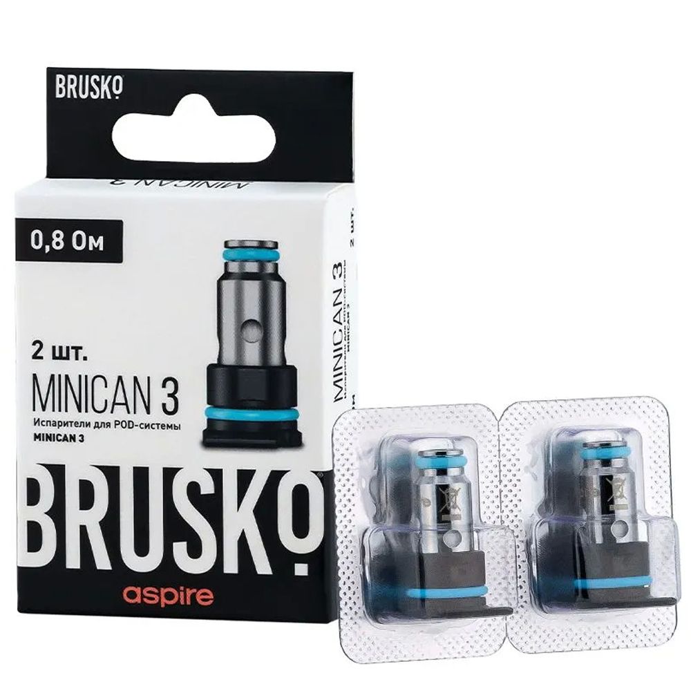 картинка Испаритель Brusko Minican 3 AF Mesh Coil 0.8 Ом (2 шт) от магазина BigSmoke