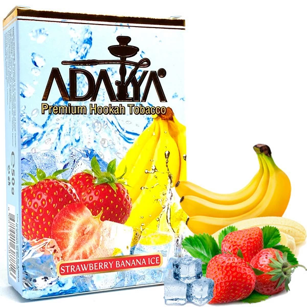 картинка Табак Adalya - Strawberry Banana Ice 50 гр. от магазина BigSmoke