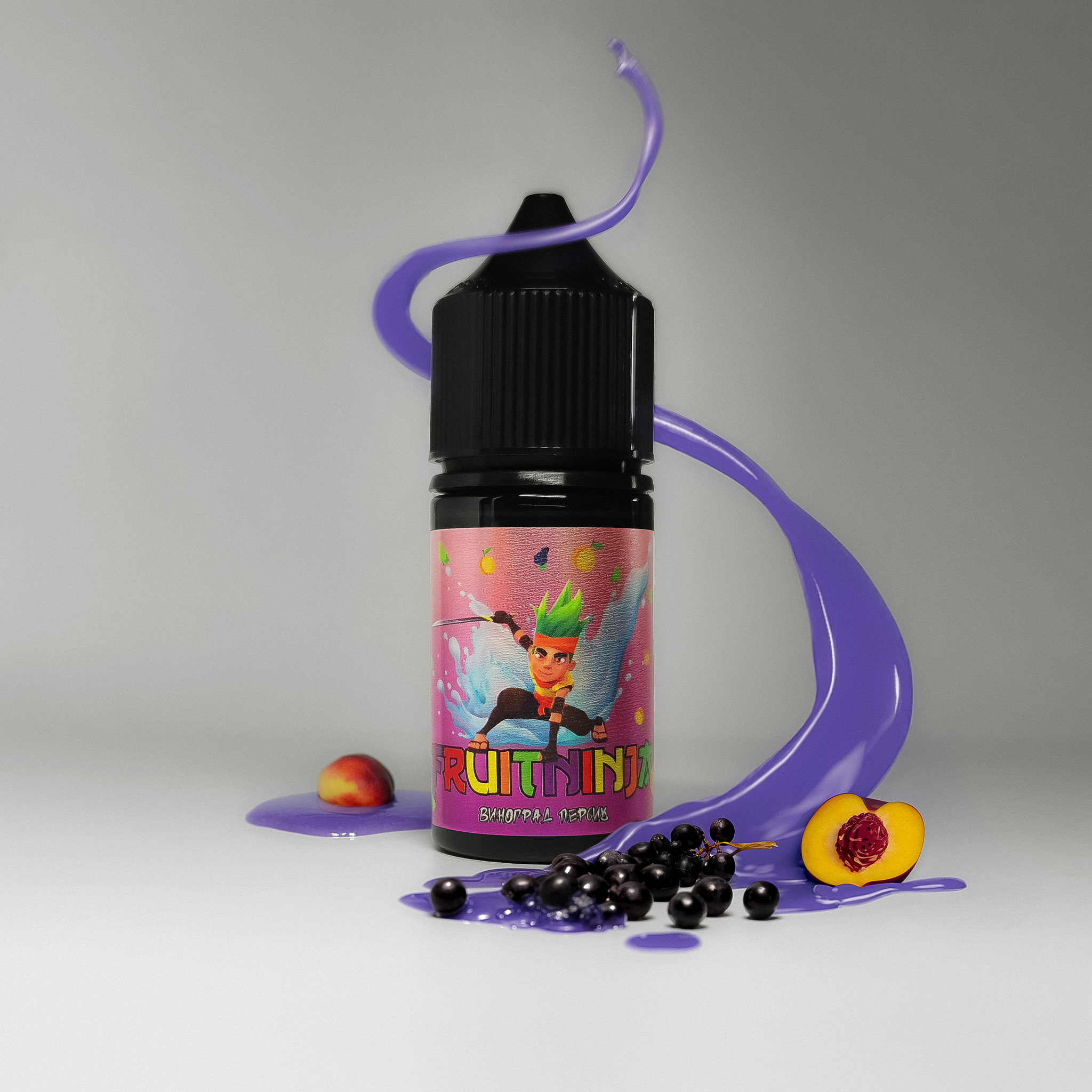 картинка Жидкость Fruit Ninja - Виноград Персик от магазина BigSmoke