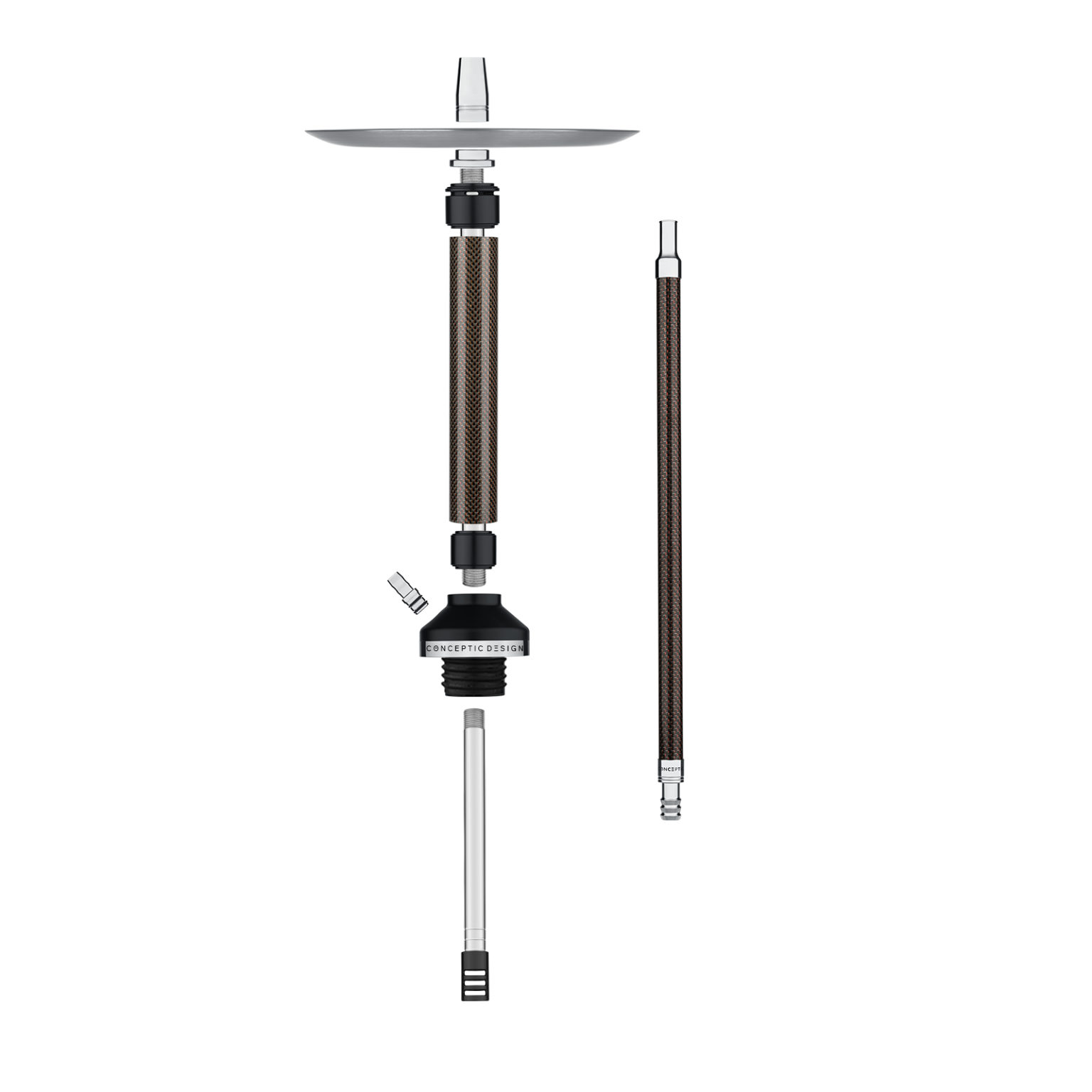 картинка Кальян Conceptic Design - Carbon Red от магазина BigSmoke