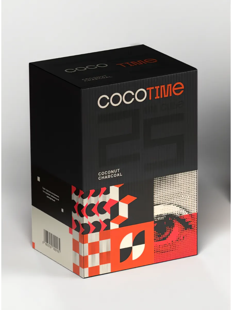 картинка Уголь CocoTime 25 мм. от магазина BigSmoke