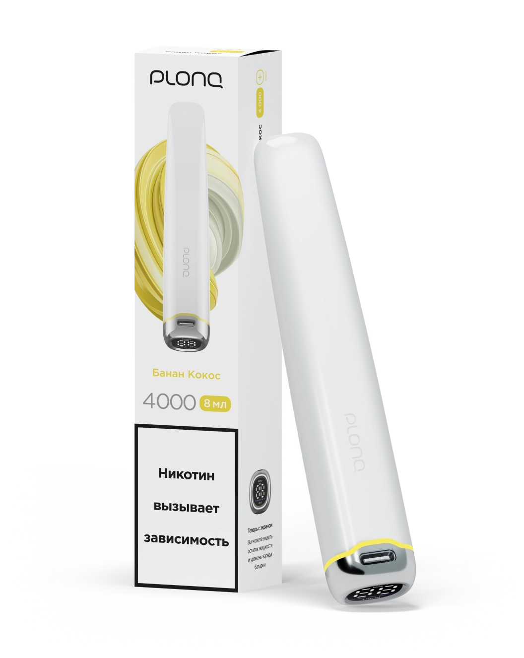картинка Plonq Plus pro 4000 - Банан Кокос от магазина BigSmoke