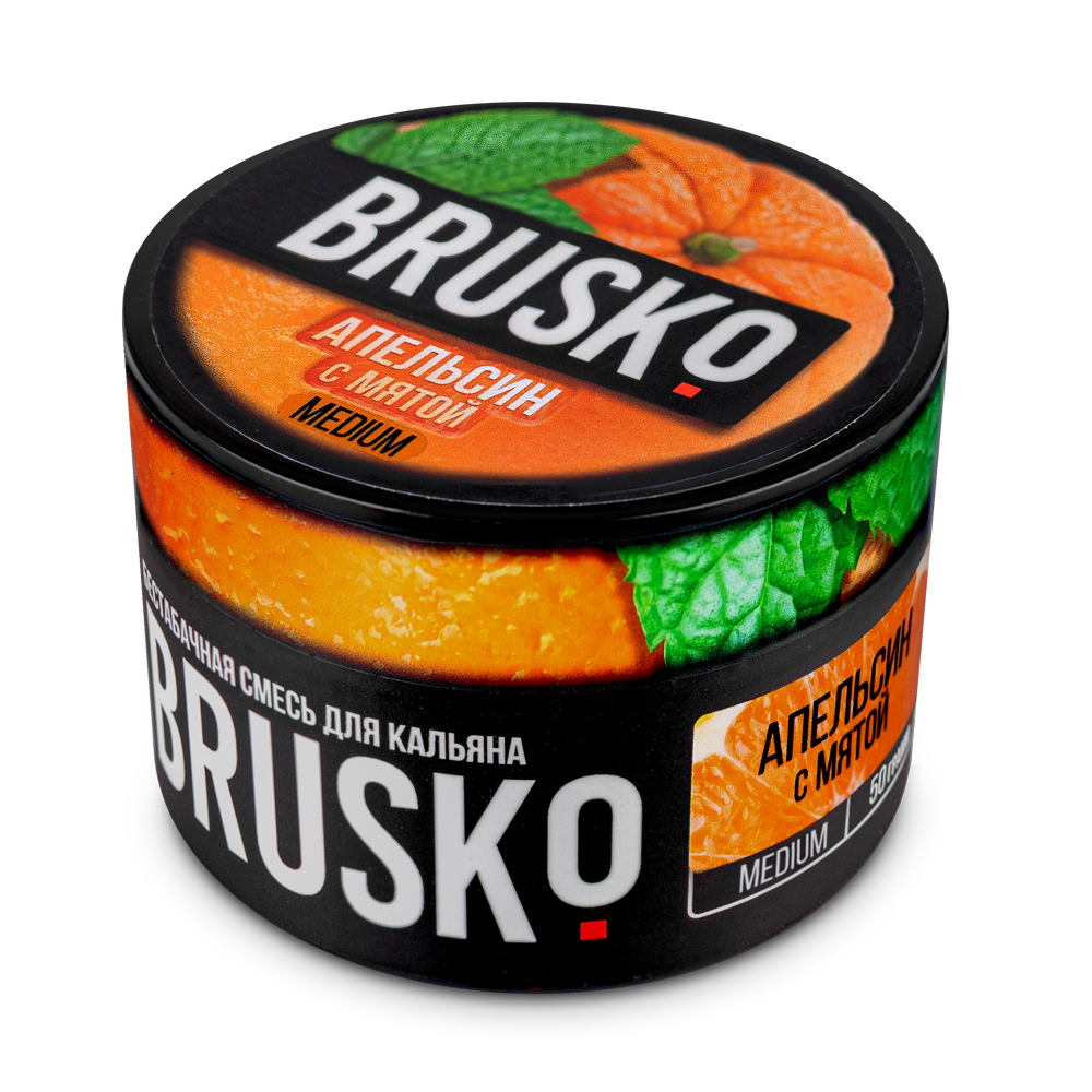 картинка Brusko - Апельсин с Мятой 50 гр. от магазина BigSmoke