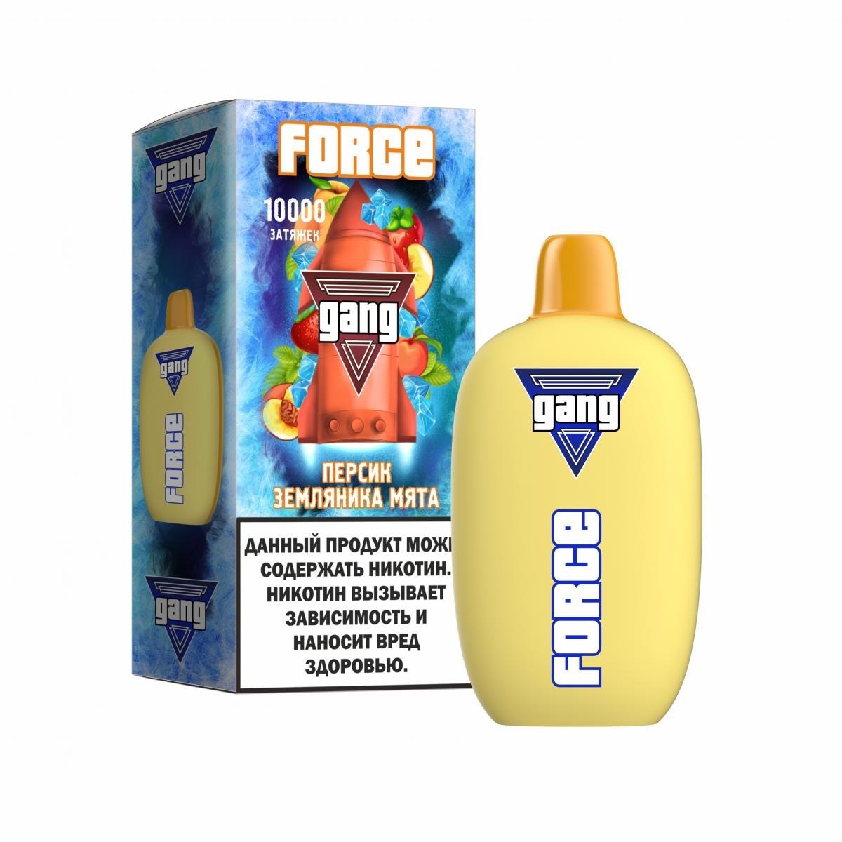 картинка Gang Force 10000 - Персик Земляника Мята от магазина BigSmoke