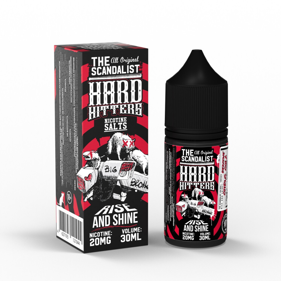 картинка The Scandalist Hardhitters 30 мл 20 Strong - Rise and Shine от магазина BigSmoke